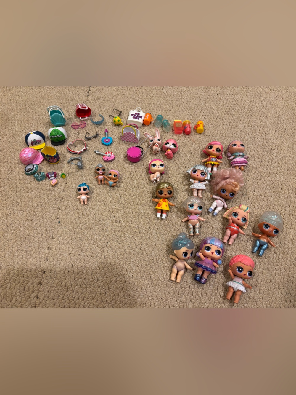L.O.L. Surprise! Pink and Multicolor Doll Lot with Accessories